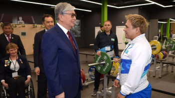 Фотография к новости: Президент Паралимпиадалық жаттығу орталығына барды 