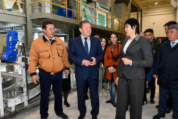 Фотография к новости: Солтүстік Қазақстан ауылында роботталған қоспажем зауыты іске қосылды 