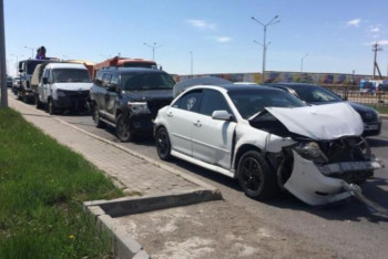 Фотография к новости: Елордада 7 автокөлік жол апатына ұшырады 