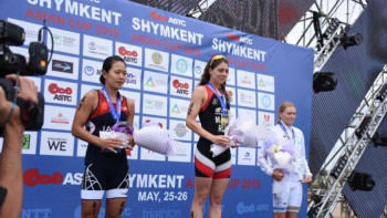 Фотография к новости: Триатлоннан Азия кубогі: қазақстандықтар екі орын алды 