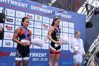 Фотография к новости: Триатлоннан Азия кубогі: қазақстандықтар екі орын алды 