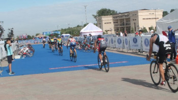 Фотография к новости: Шымкентте триатлоннан Азия кубогі басталды 