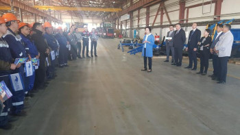 Фотография к новости: Президент сайлауы – 2019. Дания Еспаева Көкшетауда еңбек ұжымымен кездесті