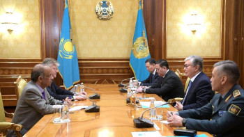 Фотография к новости:  Мемлекет басшысы БҰҰ Бас хатшысының орынбасарларымен кездесті