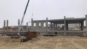 Фотография к новости:  Жезқазғанда жаңа мектеп құрылысы басталды