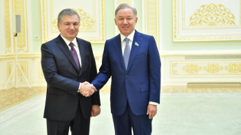 Фотография к новости: Нығматулин Өзбекстан президентімен кездесті