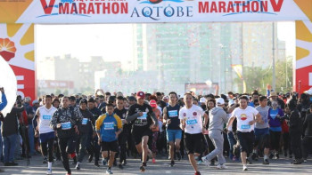 Фотография к новости: Ақтөбедегі халықаралық марафоннан 2,5 млн теңге жиналды