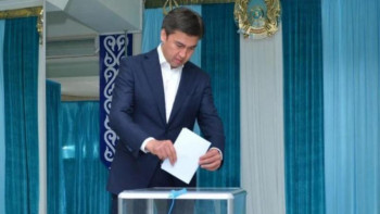 Фотография к новости: Шымкент әкімі ҚР президентінің сайлауында дауыс берді