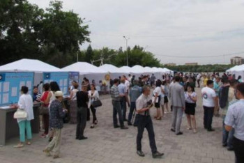 Фотография к новости: Шымкентте жұмыс жәрмеңкесі алғаш рет Open air түрінде өтеді