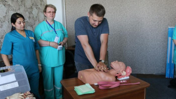 Фотография к новости: Павлодарлықтар кез келген сәтте алғашқы медициналық көмек көрсетуді үйренуде