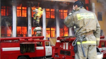 Фотография к новости: Қонақ үйде өрт шығып, 30-дан астам спортшы бала құтқарылды