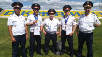 Фотография к новости: Жамбылдық полицейлер президенттік көпсайыста  жүлделі орындарға ие болды 