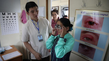 Фотография к новости: Шалғай бекеттердегі 7000 астам тұрғын медпойызда тексеруден өтті