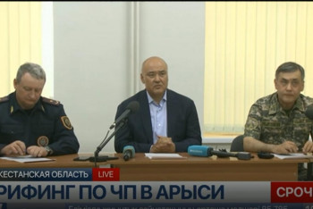 Фотография к новости: Арыстағы жарылыс. Қала тұрғындарының көпшілігі қауіпсіз аймаққа шығарылды 