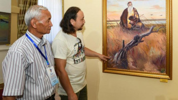 Фотография к новости: Қызылорданың көркемсурет галереясына Салихитдин Айтбаевтың есімі берілді