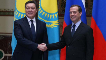 Фотография к новости: Мамин мен Медведев "Байқоңырдың" даму перспективасын талқылады