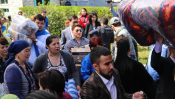 Фотография к новости: #АрысБізБіргеміз. Министрлік «Қамқорлық» керуенін жөнелтті