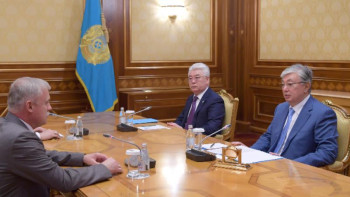 Фотография к новости: Президент Беларусь Республикасы Қауіпсіздік кеңесінің хатшысын қабылдады