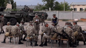 Фотография к новости: Батыстағы әскерилер мамандық бойынша дайындықты аяқтады