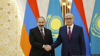 Фотография к новости: Тоқаев пен Пашинян қазақ-армян ынтымақтастығын одан әрі тереңдету шараларын талқылады 