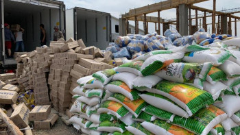 Фотография к новости: Арыстағы гуманитарлық көмек қоймалары онлайн режимде жұмыс істейді