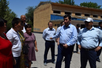 Фотография к новости: Арыс: қарағандылықтардың секторында құрылыс қарқынды 