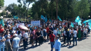 Фотография к новости: Алматыда «Біз біргеміз» атты бейбіт митинг өтті