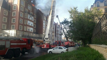 Фотография к новости: «Британ кварталындағы» өрт сөндірілді 