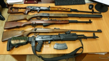 Фотография к новости: Елордалық полицейлер азаматтардан 24 қару тәркіледі