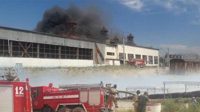 Арыста қойма өртенді 