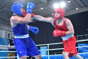 Фотография к новости: Президент кубогы: Қазақ боксшысы өзбекке есе жіберді