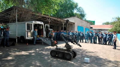 Көлік полицейлері шеберліктерін шыңдау бойынша оқу-жаттығу сабақтарын өткізді