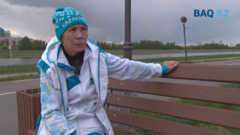 Фотография к новости: Тұр да - жүгір! 72 жастағы әже кейде 30-40 жастағылармен жарысады және жүлде алады!