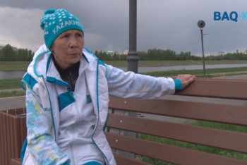 Фотография к новости: Тұр да - жүгір! 72 жастағы әже кейде 30-40 жастағылармен жарысады және жүлде алады!