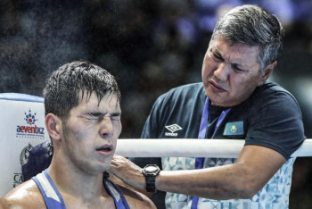 Фотография к новости: Президент кубогінің финалындағы жеңілістен соң екі есе көп еңбектенемін – боксшы