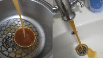 Фотография к новости: Ақтаулықтар крандарынан "сары су" ағатынына шағымдануда