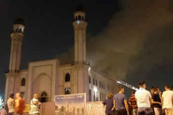 Фотография к новости: Алматыда мешіт өртенді