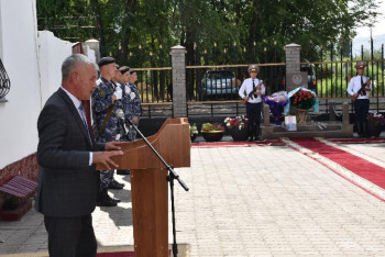 Фотография к новости: Қызмет барысында қаза тапқан полицейлерге ескерткіш орнатылды 