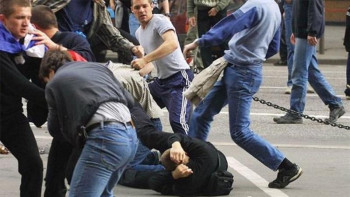 Фотография к новости: Мәскеу орталығында жаппай төбелес болды