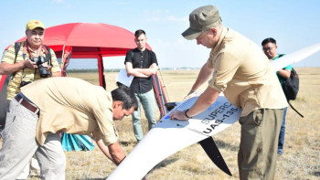 Фотография к новости: Бөкендерді бақылайтын Supercam S350 дроны тарту етілді