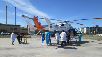 Фотография к новости: Жүрегінде ақауы бар бескүндік сәби шұғыл түрде санавициямен Алматыға жеткізілді   