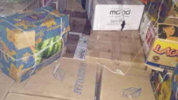 Фотография к новости: Шекарада 600 мыңнан астам қорап темекі тәркіленді 