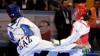 Фотография к новости: Қазақстандық таеквондошылар әлем чемпионатында үш медаль иеленді 