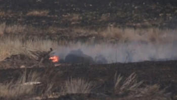 Фотография к новости: Ақтөбе облысында 25 гектар астық алқабы өртеніп кетті