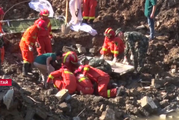 Фотография к новости: Қытайдағы тау көшкіні салдарынан 4 адам қаза тапты