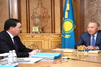 Фотография к новости: Нұрсұлтан Назарбаев Асқар Маминді қабылдады