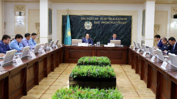 Фотография к новости: Бас прокуратурада қылмыстық-атқару жүйесі мекемелеріндегі заңдылық талқыланды