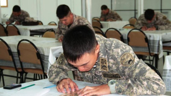 Фотография к новости: «Батыс» өңірлік қолбасшылығында сержанттар сайысқа түсті 