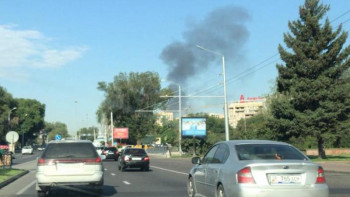 Фотография к новости: Алматыда кафе өртенді