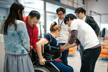 Фотография к новости: Елордада мүмкіндігі шектеулі жандарға арналған марафон өтеді